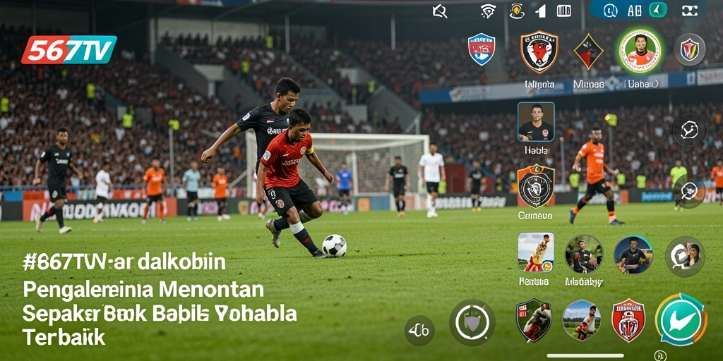 Tampilan gameplay 567TV yang menarik saat menonton pertandingan sepak bola.