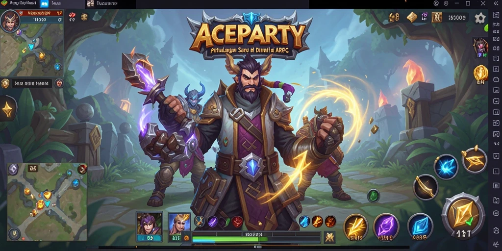 Tampilan gameplay mendebarkan di dunia ARPG ACEPARTY.