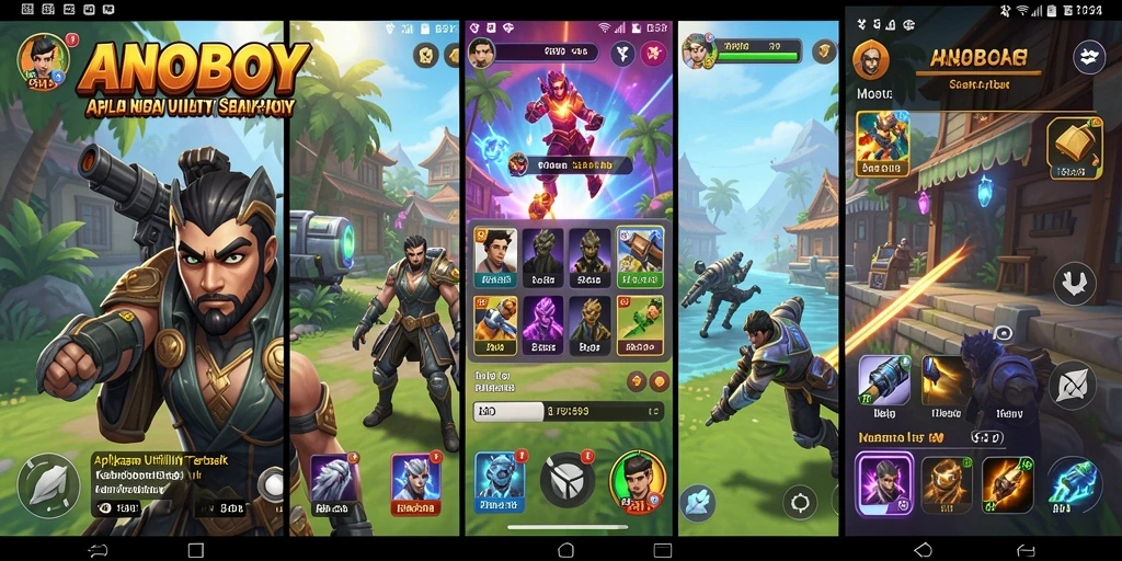 Screenshot ANOBOY menampilkan antarmuka intuitif aplikasi Utility.