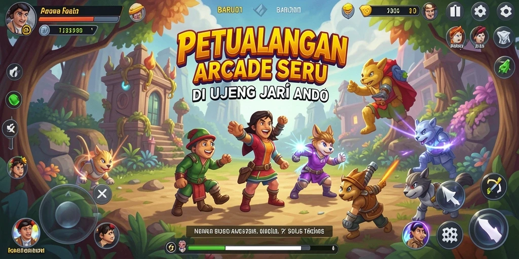 Screenshot gameplay yang menegangkan dan penuh aksi dalam BARU01.