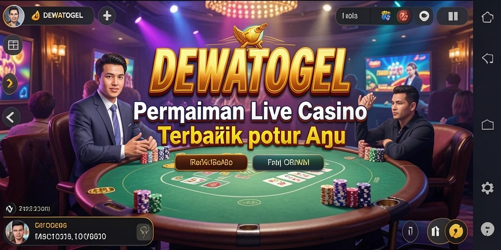 Tampilan gameplay seru di DEWATOGEL Live Casino.