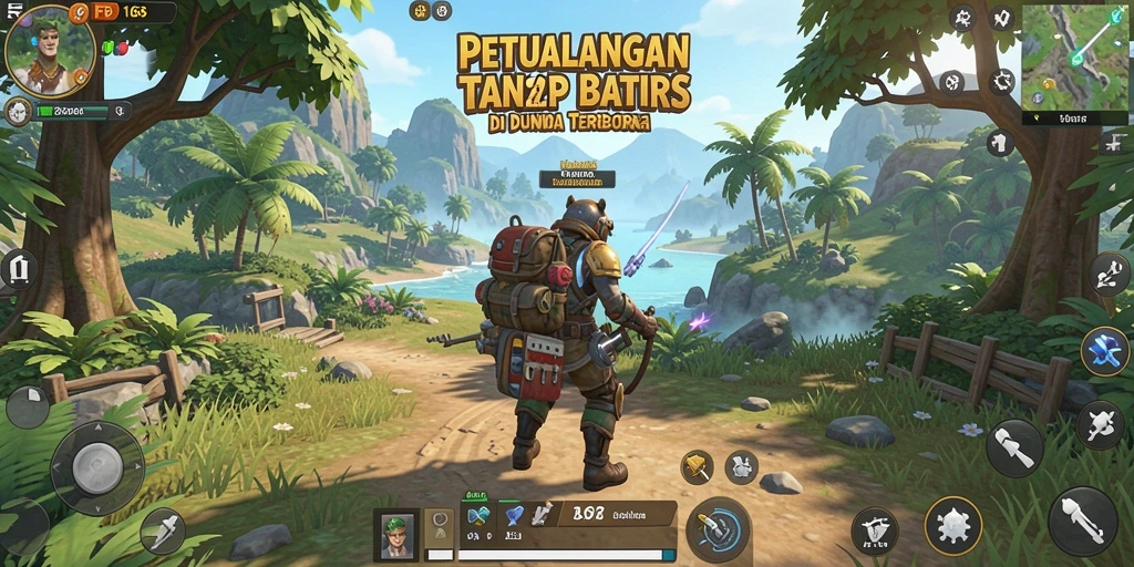 Screenshot gameplay FB168 di dunia terbuka yang indah.