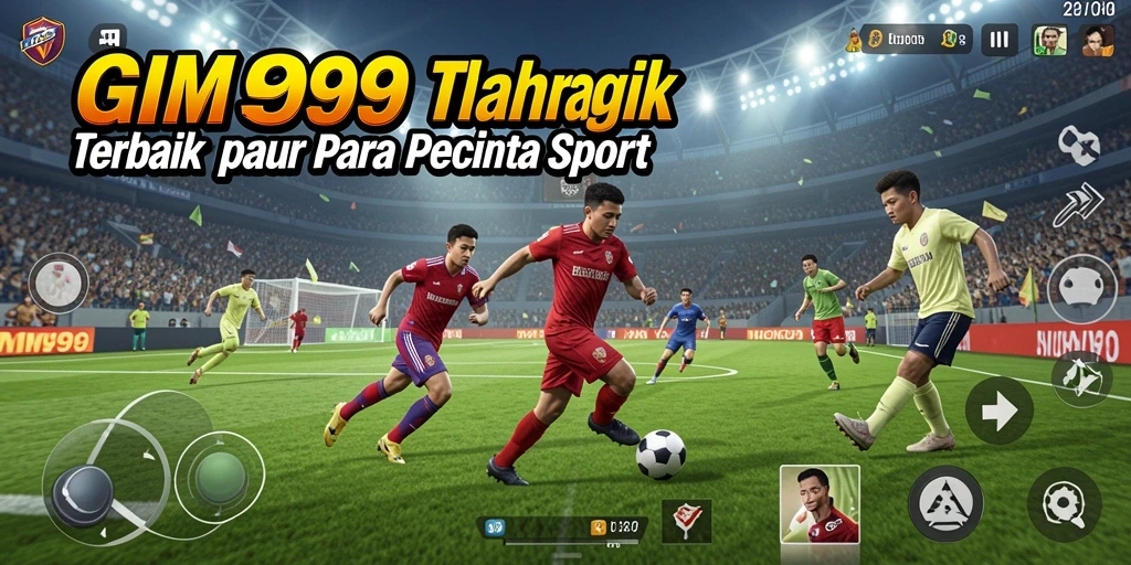 Tampilan gameplay GIM999 yang menampilkan aksi olahraga seru.