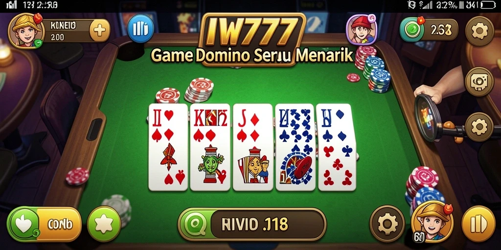 Tampilan gameplay Domino yang seru dan menantang.