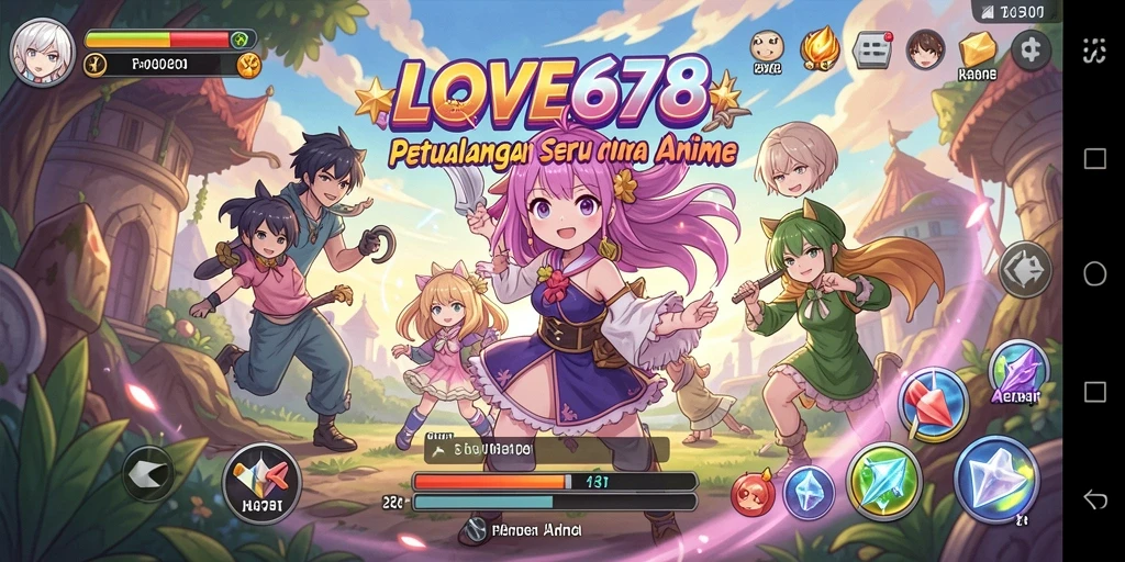 Tampilan aksi dalam permainan LOVE678 yang penuh warna dan menarik.