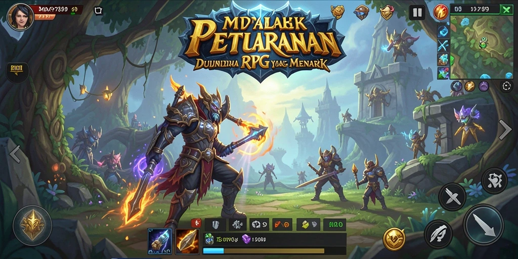 Tampilan gameplay mendebarkan di dunia RPG MVP789.