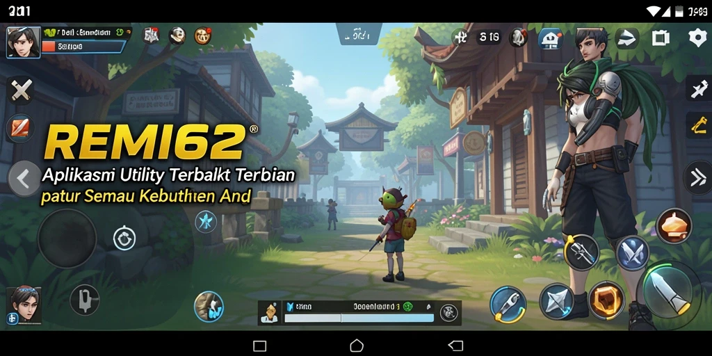 Screenshot dari aplikasi REMI62 yang menunjukkan tampilan antarmuka Utility yang menarik.