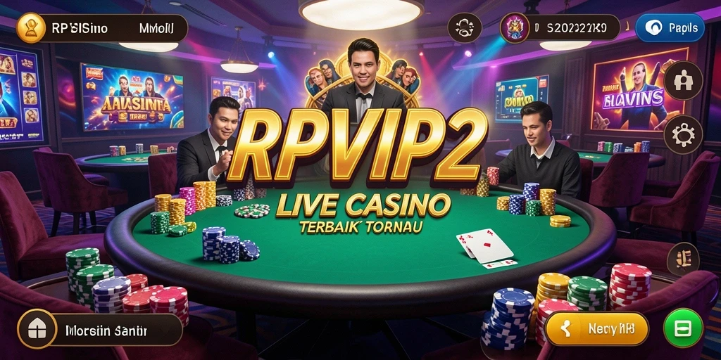 Gameplay mendebarkan RPVIP2 dalam suasana Live Casino.