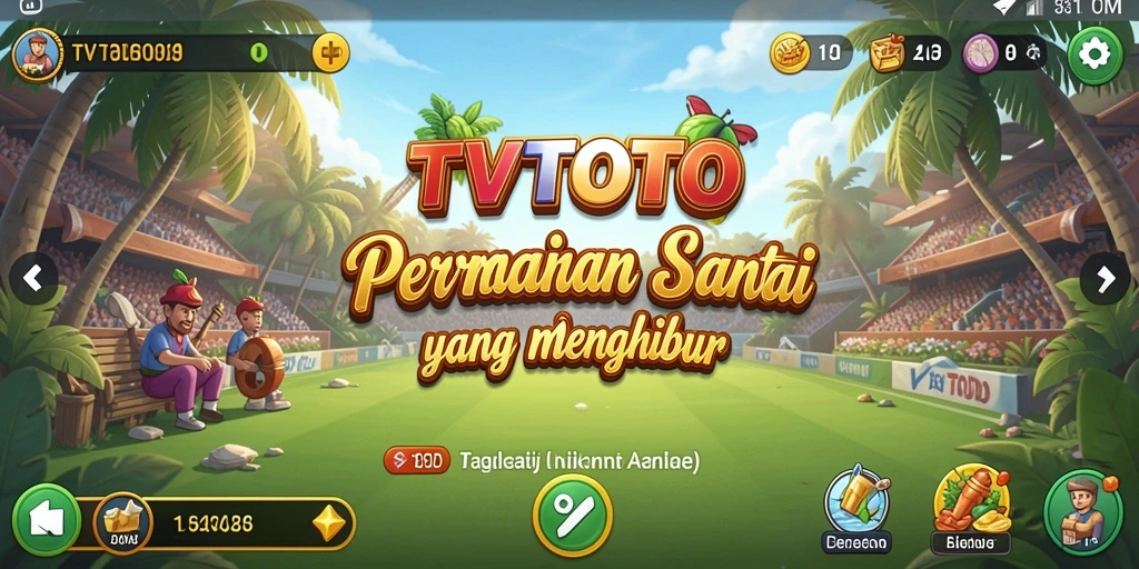 Tampilan gameplay TVTOTO yang seru dan menarik.
