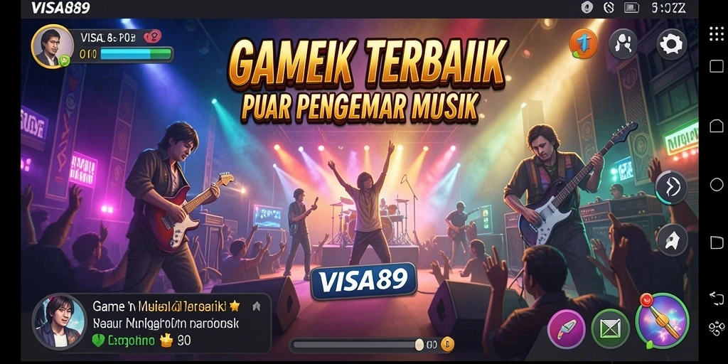 Screenshot gameplay <strong>VISA89</strong> menampilkan pemain menikmati interaksi musik yang seru.