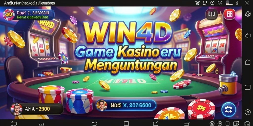 Tampilan gameplay menarik dari aplikasi WIN4D Kasino.